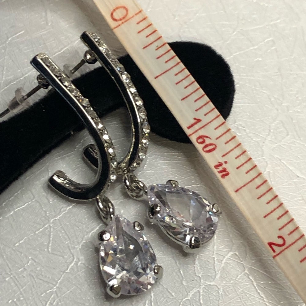 Dazzling Statement Drop Earrings. Huge Sparkle - image 5